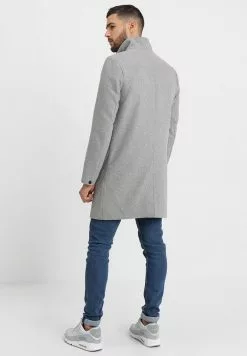 Only & Sons ONSOSCAR COAT - Manteau Classique - Light Grey Melange -Only & Sons Soldes Boutique 8bb5c6bc5a0047669bc8a873aaf3b0ba