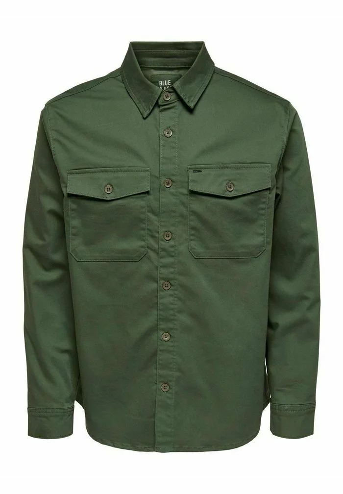 Only & Sons EINFARBIGES CARGO- - Chemise - Olive Night 7 Only & Sons EINFARBIGES CARGO- - Chemise - Olive Night – Image 7