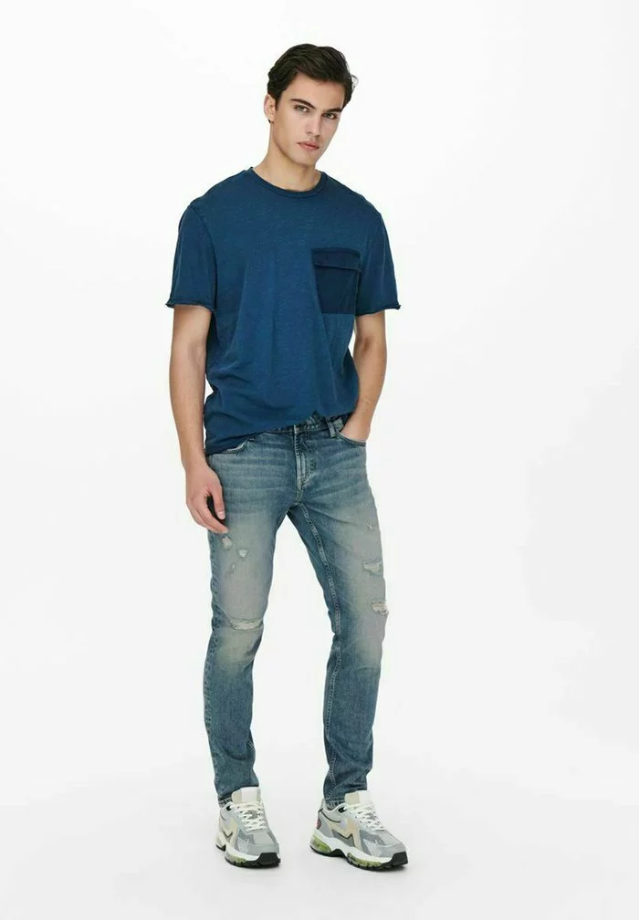 Only & Sons ONSLOOM - Jean Slim - Blue Denim 2 Only & Sons ONSLOOM - Jean Slim - Blue Denim – Image 2