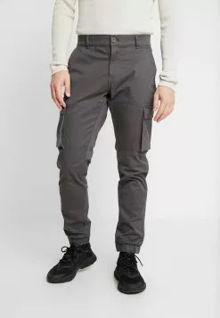 Only & Sons ONSCAM STAGE CUFF - Pantalon Cargo - Grey Pinstripe