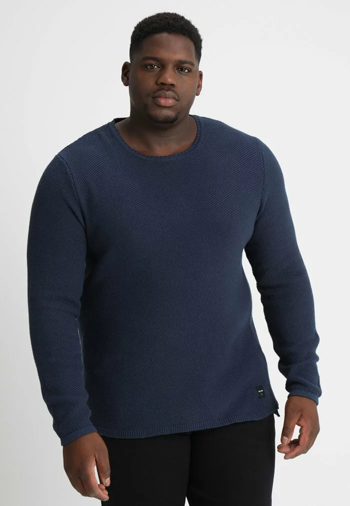 Only & Sons DAN STRUCTURE CREW - Pullover - Dress Blue 1 Only & Sons DAN STRUCTURE CREW - Pullover - Dress Blue
