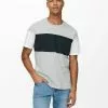 Only & Sons T-shirt Imprimé - Light Grey Melange