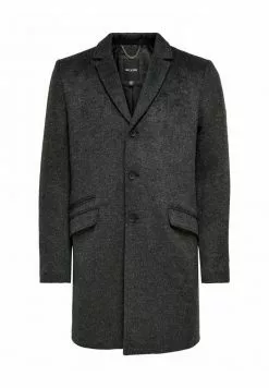 Only & Sons Manteau Classique - Dark Grey Melange -Only & Sons Soldes Boutique 8fb899e622284cb3a1965d5232393367