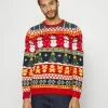 Only & Sons ONSX-MAS MULTI JAQUARD - Pullover - Pompeian Red