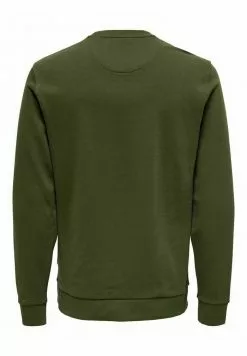 Only & Sons Sweatshirt - Olive Night -Only & Sons Soldes Boutique 924e5341bd024300b539ad19c04b772d