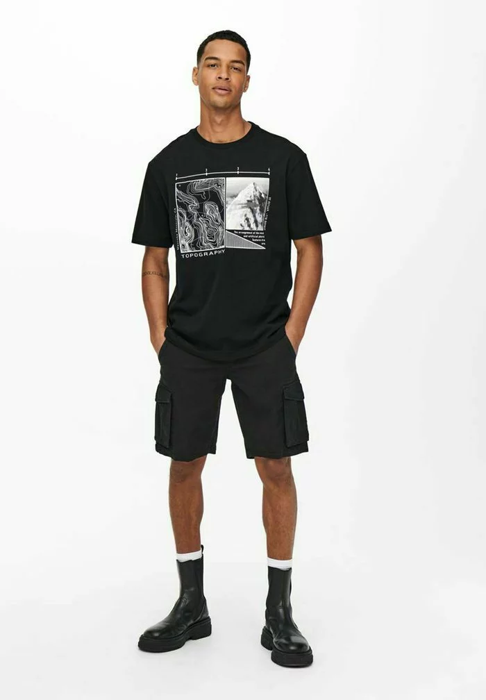 Only & Sons T-shirt Imprimé - Black 2 Only & Sons T-shirt Imprimé - Black – Image 2