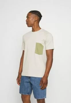 Only & Sons ONSPATRICK SADDLE RAGLAN TEE - T-shirt Imprimé - Pelican