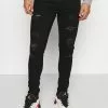 Only & Sons ONSWARP LIFE - Jeans Skinny - Black