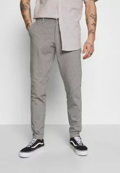 Only & Sons ONSMARK PANT STRIPE - Pantalon Classique - Light Grey Melange