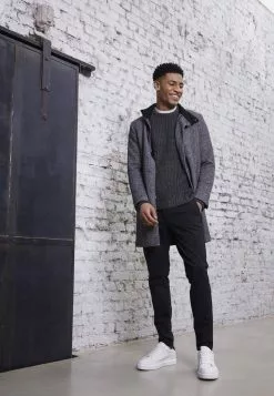 Only & Sons ONSOSCAR KING COAT - Manteau Classique - Dark Grey Melange