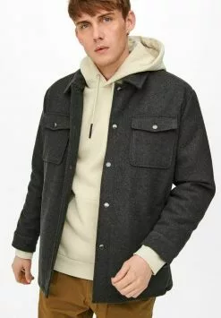 Only & Sons Veste Légère - Dark Grey Melange 11 Only & Sons Veste Légère - Dark Grey Melange -Only & Sons Soldes Boutique 94909a5e66294ae498a425e9c259d0e7