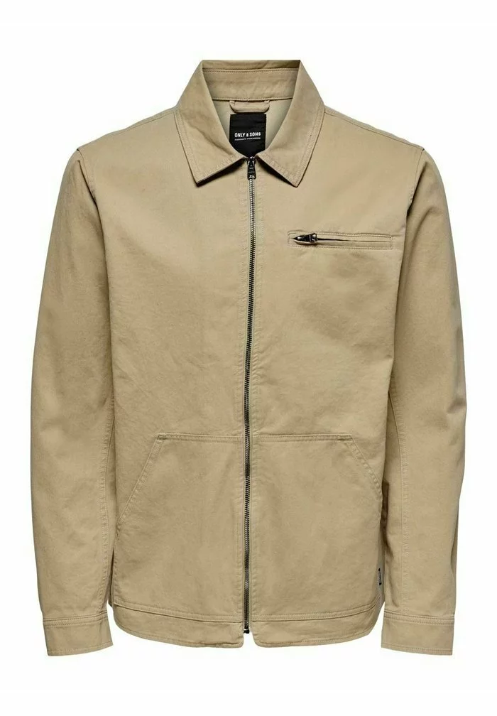 Only & Sons REISSVERSCHLUSS- - Chemise - Chinchilla 1 Only & Sons REISSVERSCHLUSS- - Chemise - Chinchilla