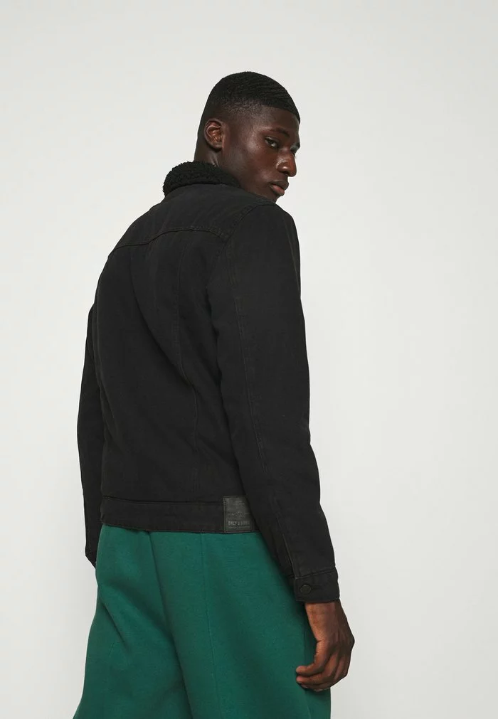 Only & Sons Veste En Jean - Black Denim 3 Only & Sons Veste En Jean - Black Denim – Image 3