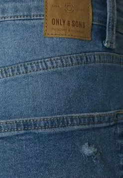 Only & Sons ONSAVI - Short En Jean - Blue Denim -Only & Sons Soldes Boutique 97ad28e0040f44f09bb1cb6ee5dbbe1d