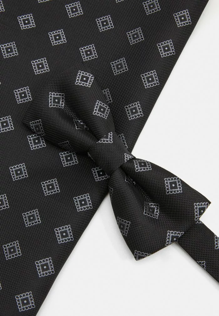 Only & Sons ONSTROY PATTERN BOW TIE SET - Noeud Papillon - Black 4 Only & Sons ONSTROY PATTERN BOW TIE SET - Noeud Papillon - Black – Image 4