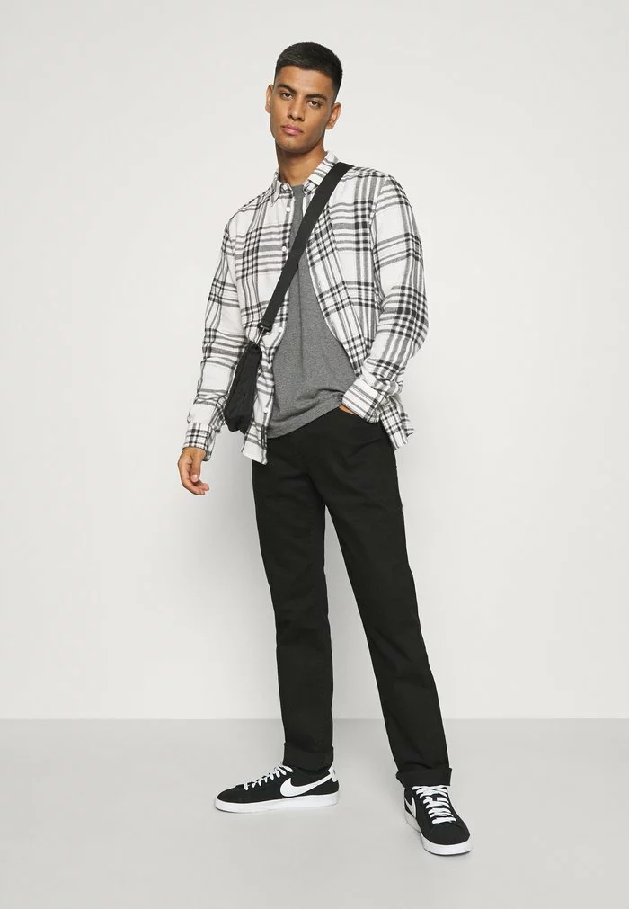 Only & Sons ONSNATE LIFE CHECK SHIRT - Chemise - Star White 2 Only & Sons ONSNATE LIFE CHECK SHIRT - Chemise - Star White – Image 2