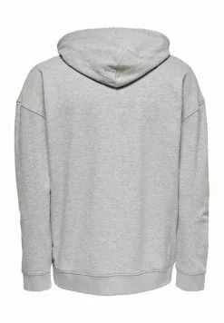 Only & Sons Sweat à Capuche - Light Grey Melange -Only & Sons Soldes Boutique 9974ff47b5ec4f1294a820d973663acc