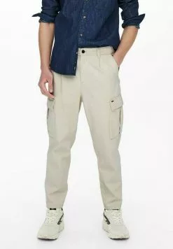 Only & Sons Pantalon Cargo - Ecru