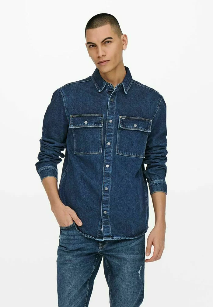 Only & Sons Chemise - Blue Denim 1 Only & Sons Chemise - Blue Denim