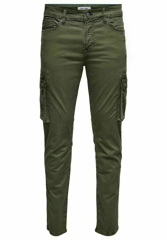 Only & Sons ONSKRIS - Pantalon Cargo - Olive Night 4 Only & Sons ONSKRIS - Pantalon Cargo - Olive Night – Image 4