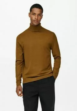 Only & Sons ROLLKRAGEN - Pullover - Monks Robe