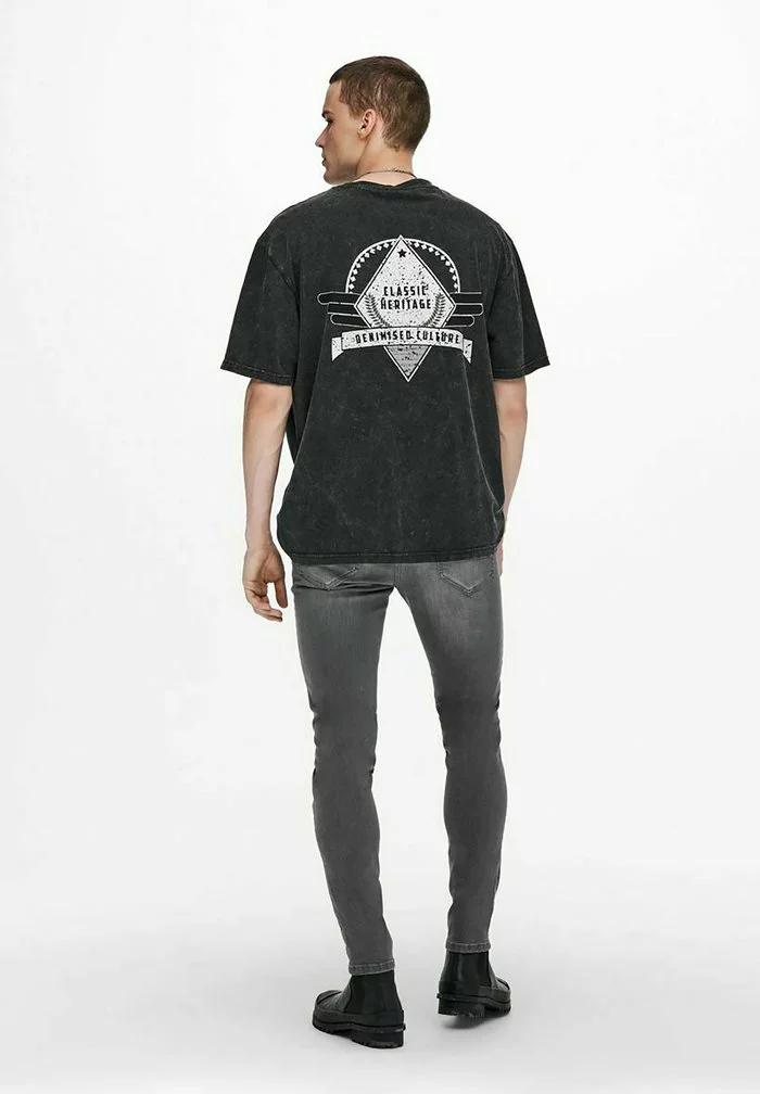 Only & Sons T-shirt Imprimé - Black 3 Only & Sons T-shirt Imprimé - Black – Image 3