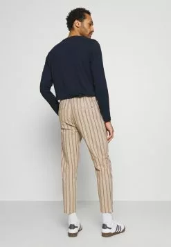 Only & Sons ONSLEOLIFE STRIPE MIX CROP - Pantalon Classique - Chinchilla -Only & Sons Soldes Boutique 9f70e8833ff5407fa959480ad4954819