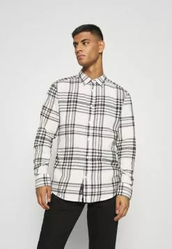 Only & Sons ONSNATE LIFE CHECK SHIRT - Chemise - Star White