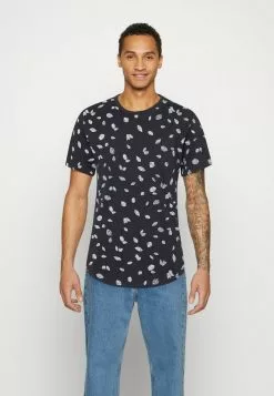 Only & Sons ONSTIMMY LONGY TEE - T-shirt Imprimé - Dark Navy
