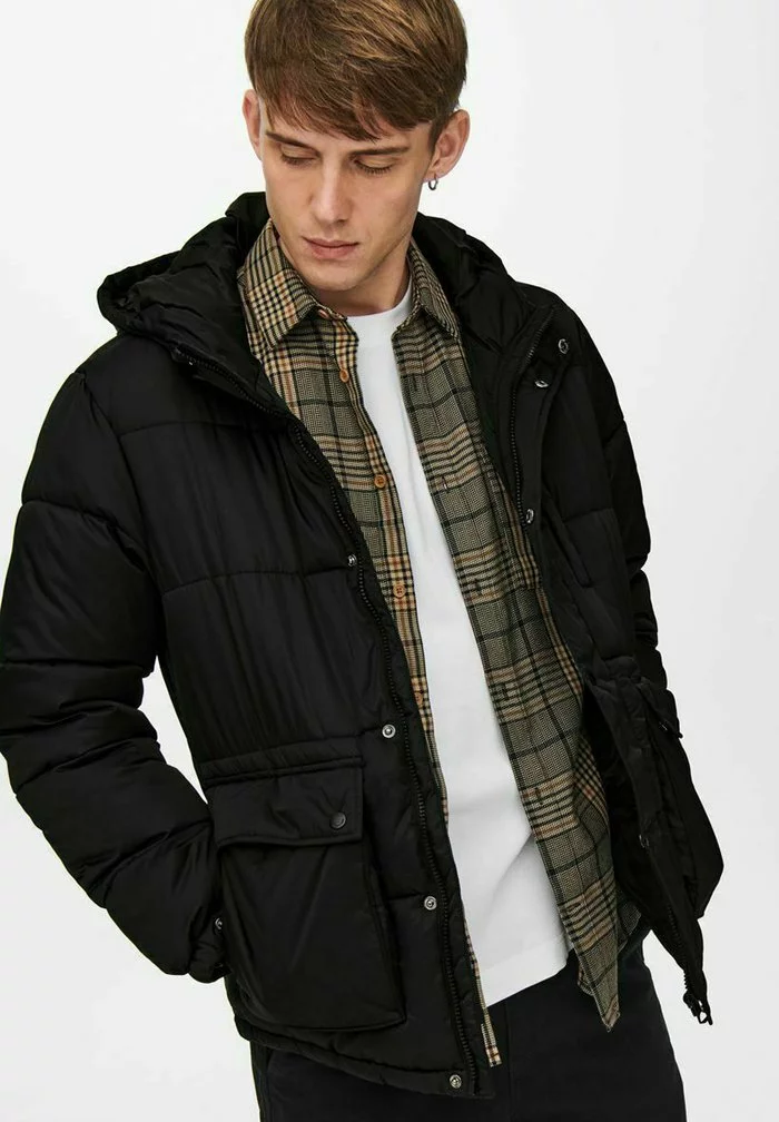 Only & Sons Veste D'hiver - Black 4 Only & Sons Veste D'hiver - Black – Image 4