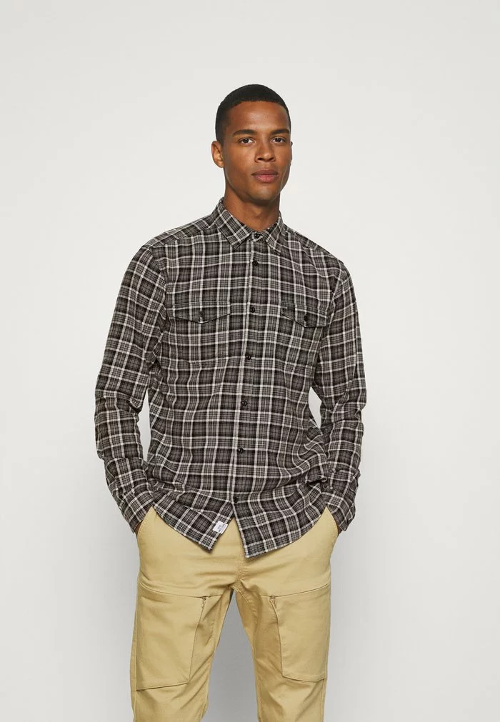 Only & Sons ONSMATTER LIFE CHECK - Chemise - Grey Pinstripe 1 Only & Sons ONSMATTER LIFE CHECK - Chemise - Grey Pinstripe