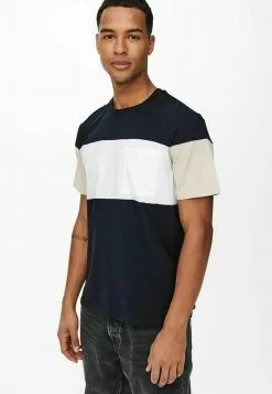 Only & Sons T-shirt Imprimé - Dark Navy -Only & Sons Soldes Boutique a40539ecae9149e68b6eadb02f3ffed0