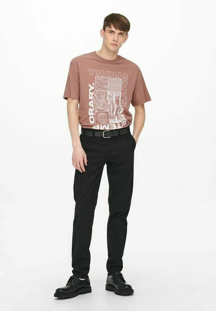 Only & Sons T-shirt Imprimé - Burlwood 2 Only & Sons T-shirt Imprimé - Burlwood – Image 2