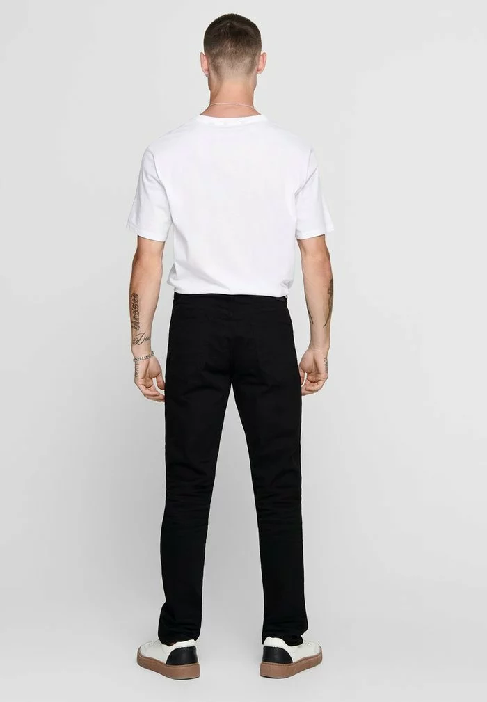 Only & Sons ONSWEFT - Jeans Skinny - Black Denim 3 Only & Sons ONSWEFT - Jeans Skinny - Black Denim – Image 3
