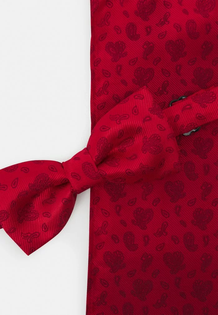 Only & Sons ONSTAJ PATTERN BOWTIE SET - Mouchoir De Poche - Pompeian Red 7 Only & Sons ONSTAJ PATTERN BOWTIE SET - Mouchoir De Poche - Pompeian Red – Image 7