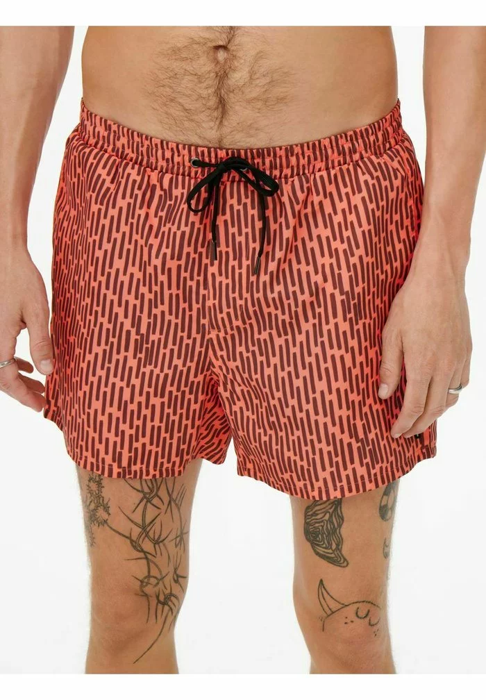 Only & Sons GEMUSTERTE - Short De Bain - Porcelain Rose 1 Only & Sons GEMUSTERTE - Short De Bain - Porcelain Rose