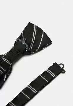Only & Sons ONSTRIPP STRIPE BOWTIE SET - Mouchoir De Poche - Black/white -Only & Sons Soldes Boutique a7f9c127678142b5892747359f7b416e