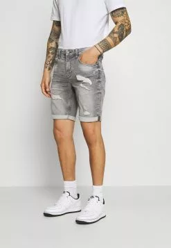 Only & Sons ONSPLY LIFE SHORTS - Short En Jean - Grey Denim