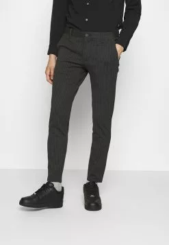 Only & Sons ONSMARK PANT STRIPE - Pantalon Classique - Dark Grey Melange