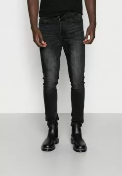Only & Sons ONSLOOM BLACK WASHED - Jeans Fuselé - Black Denim