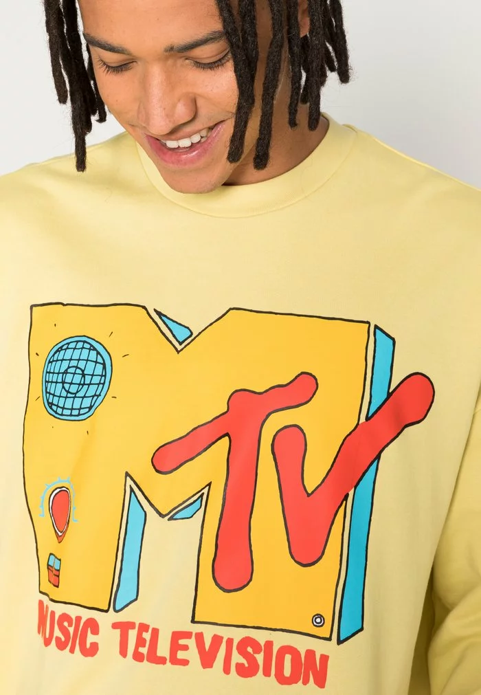 Only & Sons MTV VINTAGE FIT CREW NECK - Sweatshirt - Custard 5 Only & Sons MTV VINTAGE FIT CREW NECK - Sweatshirt - Custard – Image 5