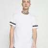 Only & Sons ONSMATT LIFE LONGY STRIPE - T-shirt Imprimé - White