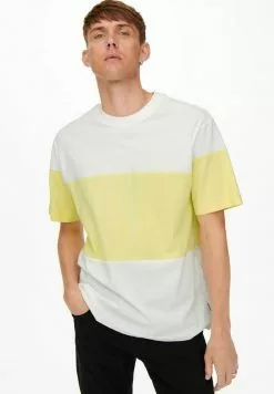 Only & Sons T-shirt Imprimé - Star White/yellow -Only & Sons Soldes Boutique b1ab1594ec9f4417b9149ce41464a8e8