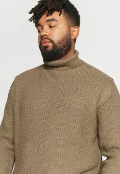 Only & Sons ONSLOCCER HIGH NECK - Pullover - Chinchilla -Only & Sons Soldes Boutique b1b75aeb5aad41b8a025e102d6b7b79e