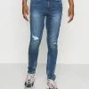 Only & Sons ONSWARP LIFE DAMAGE - Jean Slim - Blue Denim