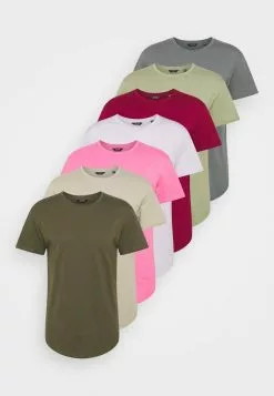 Only & Sons ONSMATT LIFE LONGY TEE 7 PACK - T-shirt Basique - Dark Blue/beige/green -Only & Sons Soldes Boutique b22cc9ebe1074443b3584037bc549727