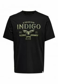 ONLY & SONS PRINT - T-shirt Imprimé - Black -Only & Sons Soldes Boutique b2b73b7776ff4da18e5d6653edd67207