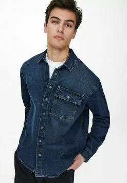Only & Sons Veste En Jean - Blue Denim -Only & Sons Soldes Boutique b344e2f8162d4c77bcb835471f067fdd