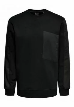 Only & Sons Sweatshirt - Black -Only & Sons Soldes Boutique b3a9b1abe5ec454da753c1329d798a12