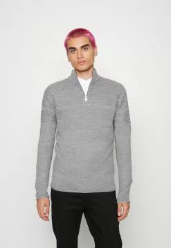 Only & Sons ONSBLADE HALF ZIP - Pullover - Medium Grey Melange